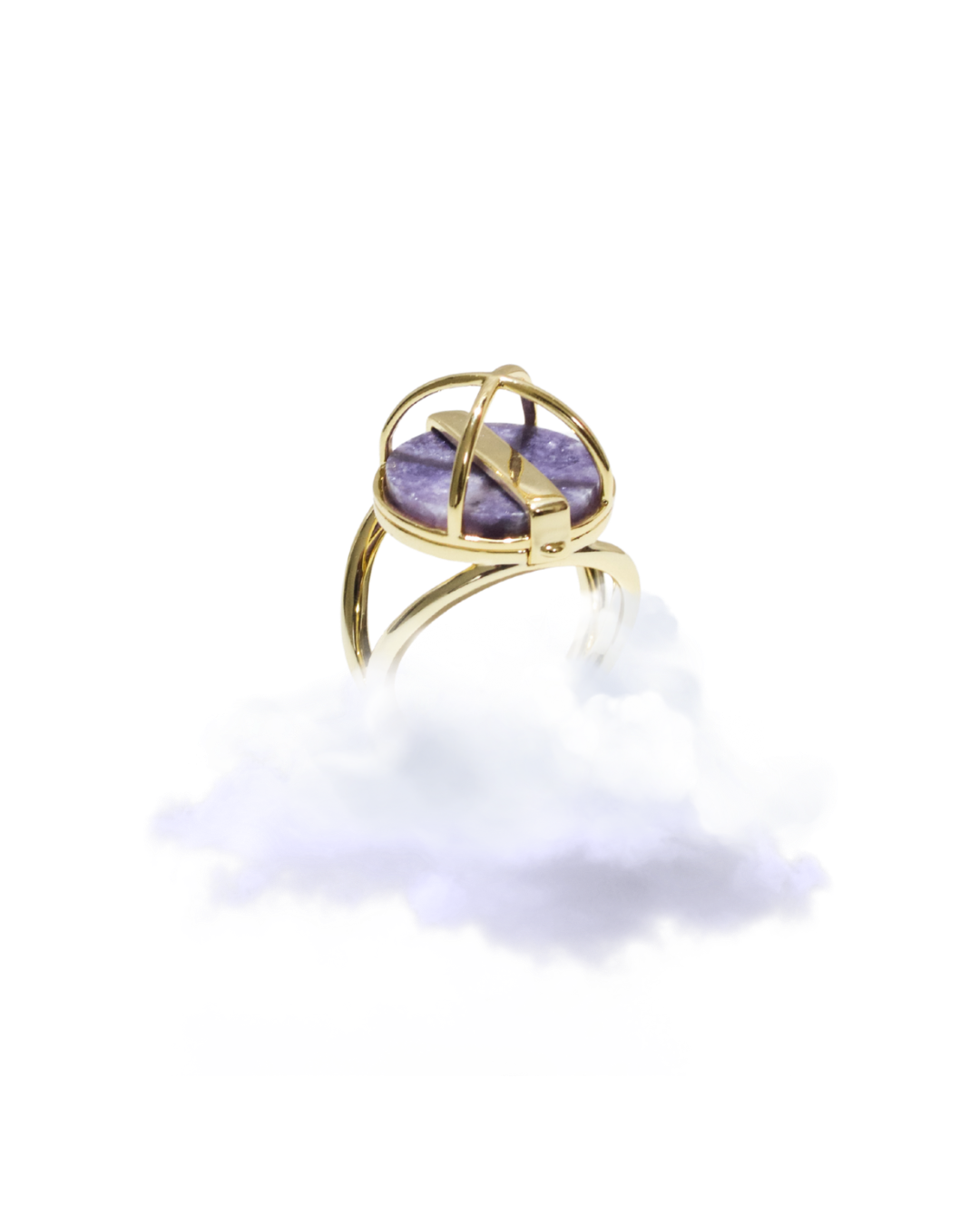 Purple Jade Gaïa J Ring