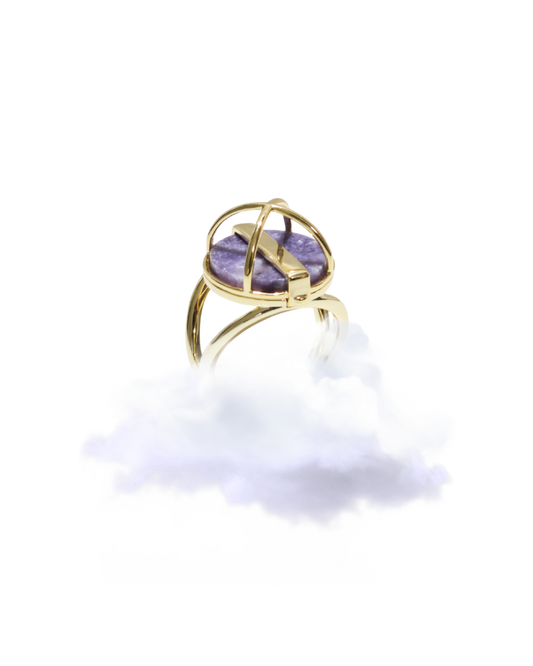 Purple Jade Gaïa J Ring