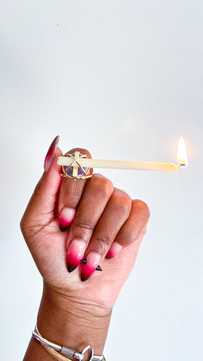 Purple Jade Gaïa J Ring